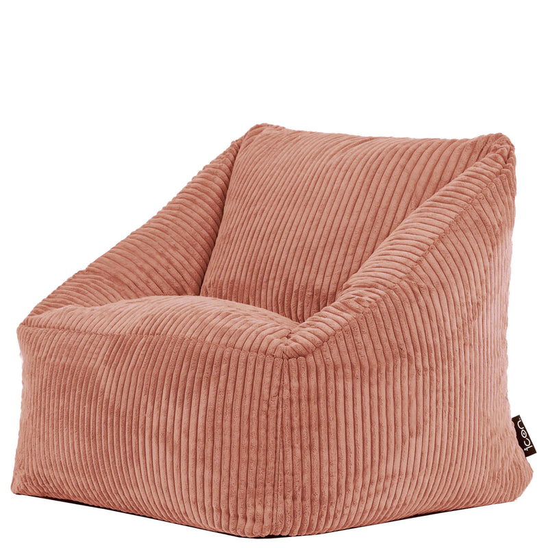 Morgan Sessel-Sitzsack für Kinder, Cord, Rosa