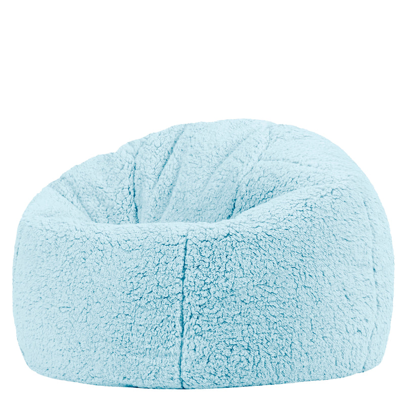 Kinder XL Kingston Teddyfleece Klassischer Sitzsack - Eisblau