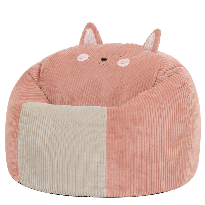 Sitzsack und Kissen Cleo Katze für Kinder – Dämmerungsrosa