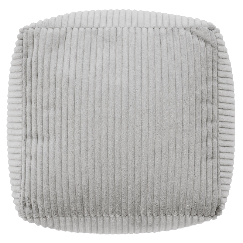 Mini Amara Cord quadratischer Hocker - Grau