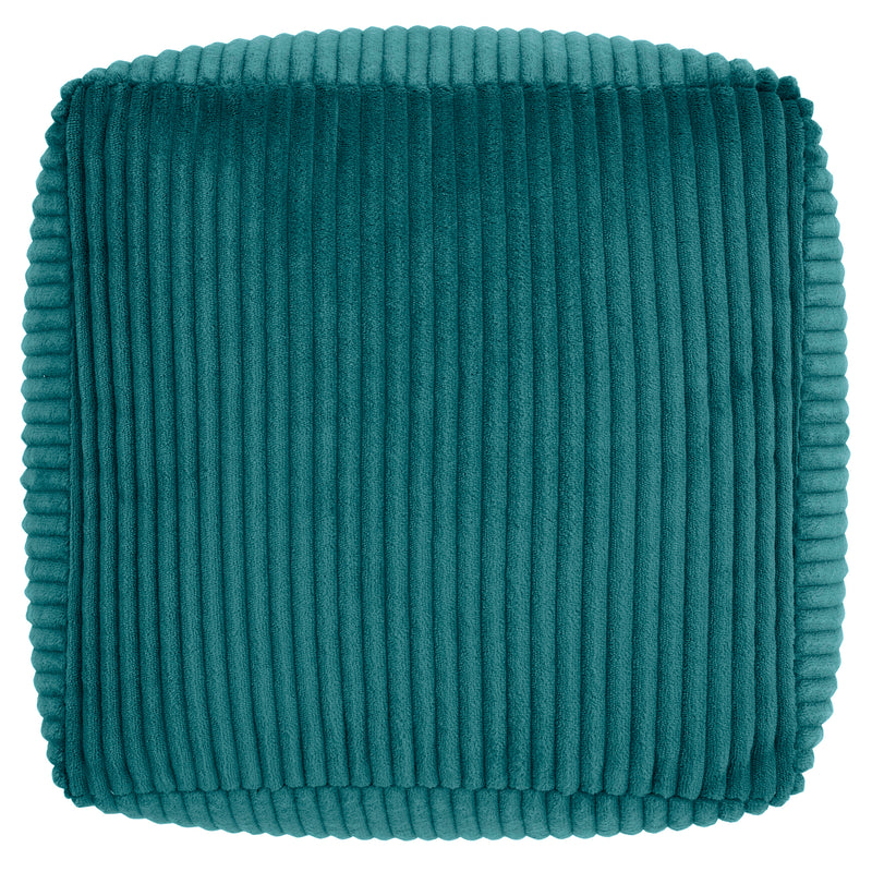 Mini Amara Kord-Quadrat-Fußhocker - Petrol