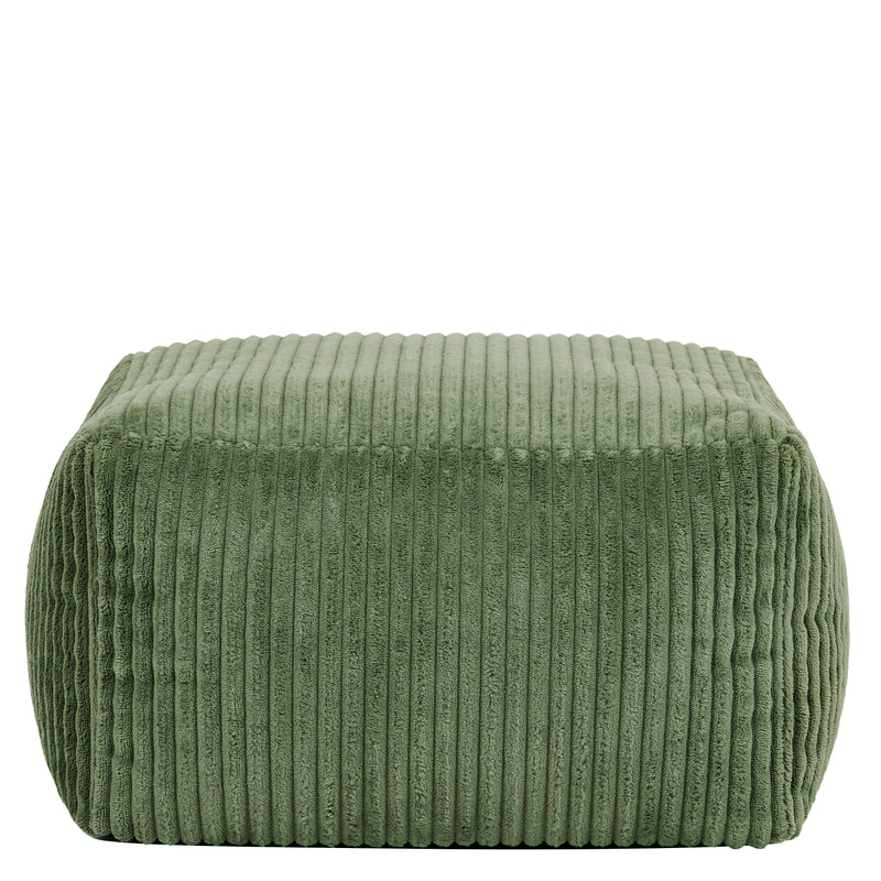 Mini Amara Cord Square Fußhocker - Salbeigrün