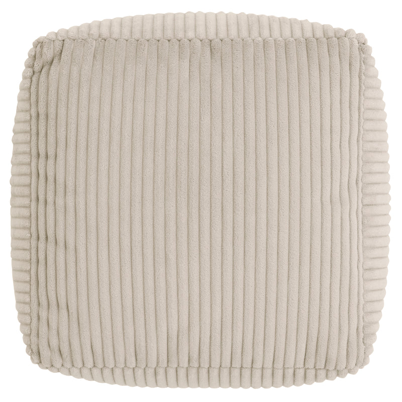 Mini Amara Kord-Quadrat-Fußhocker - Stein
