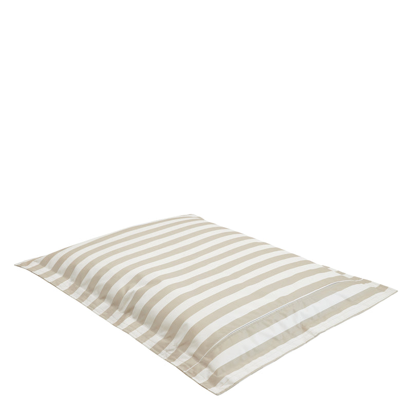 Pet Floor Cushion - Large - Checkerboard Stripe Natural