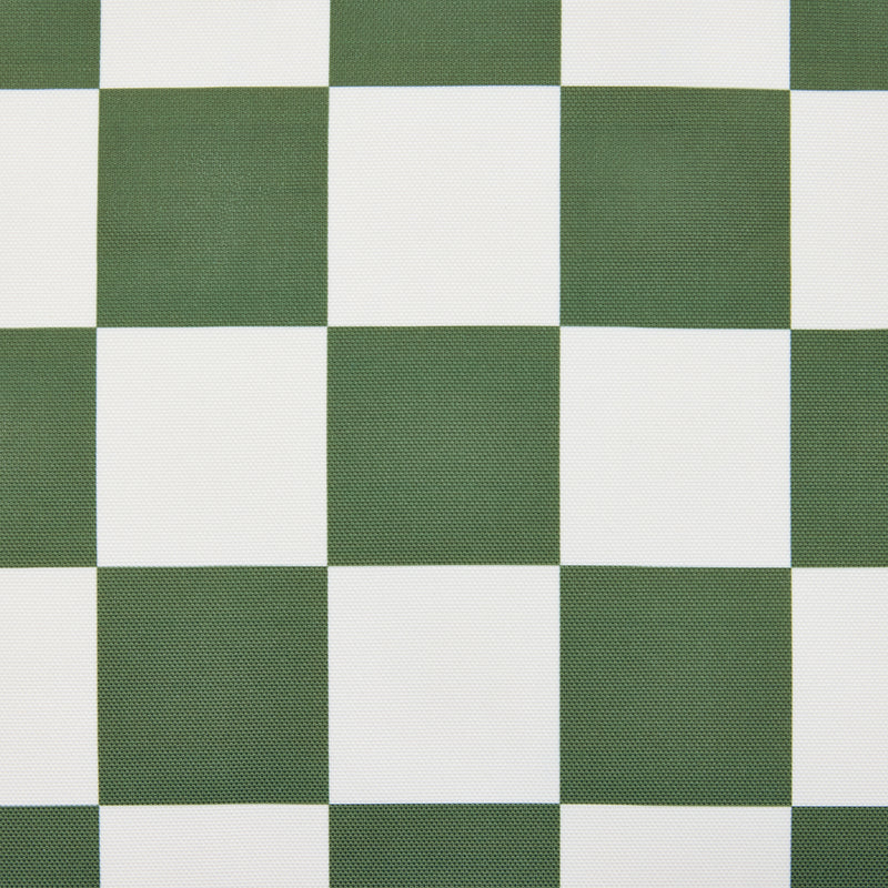 Pet Floor Cushion - Small - Checkerboard Stripe Sage Green
