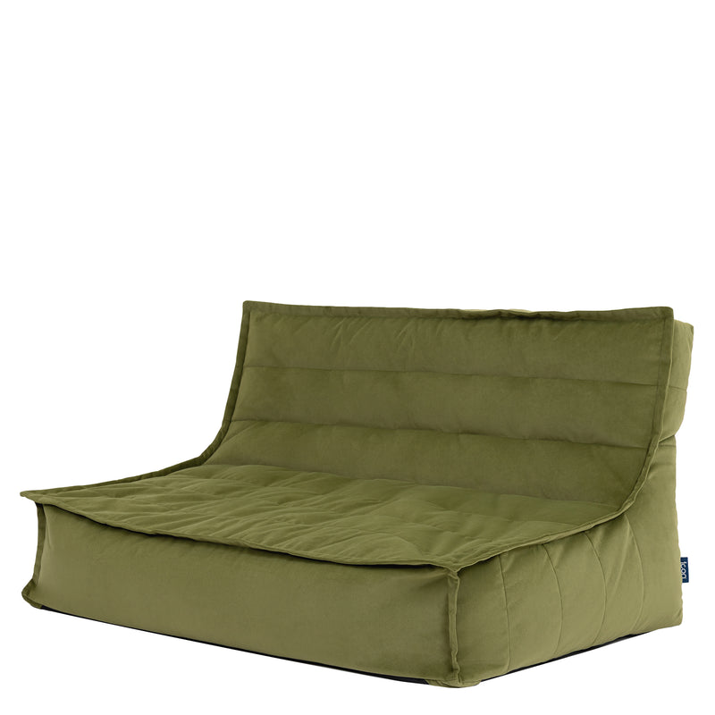 Kota Samt-Sofa – Olivgrün