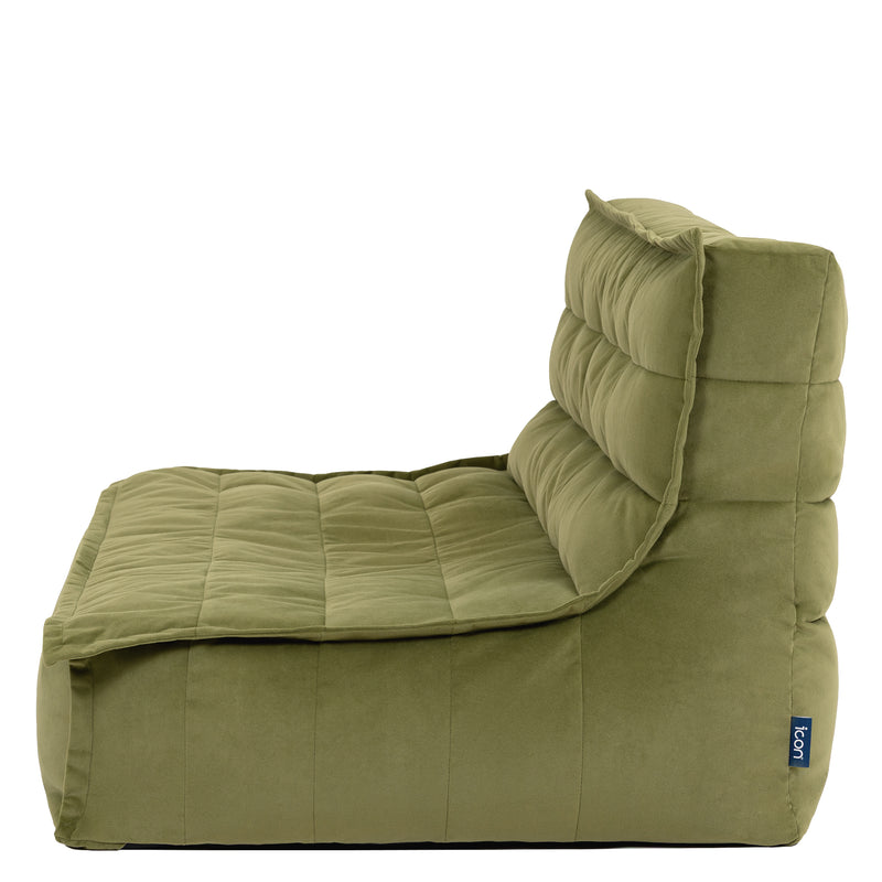 Kota Samt-Sofa – Olivgrün