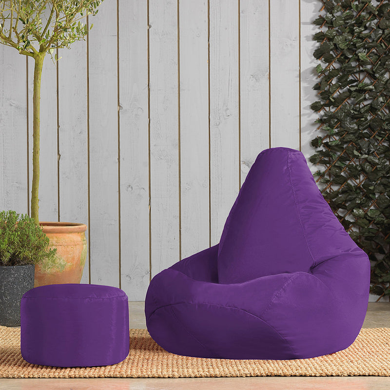Highback Gamer Sitzsack Indoor-Outdoor - Lila
