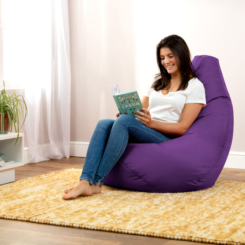 Highback Gamer Sitzsack Indoor-Outdoor - Lila