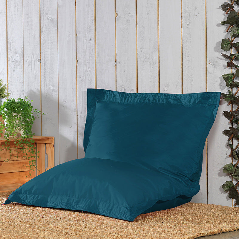 Sitzsack für Kinder, große Tasche, Indoor-Outdoor Bodenkissen – Blaugrün