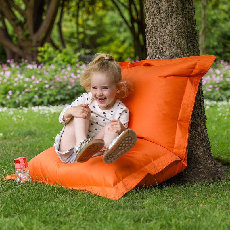 XXL Sitzsack Bodenkissen für Drinnen und Draußen – Orange