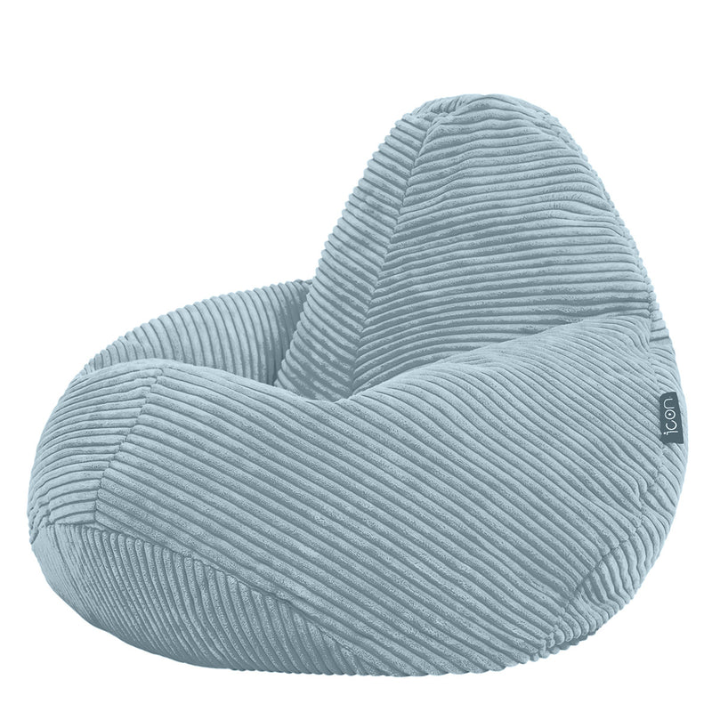Kinder Sitzsack Dalton Cord mit hoher Rückenlehne - Hellblau