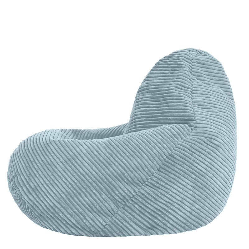 Kinder Sitzsack Dalton Cord mit hoher Rückenlehne - Hellblau