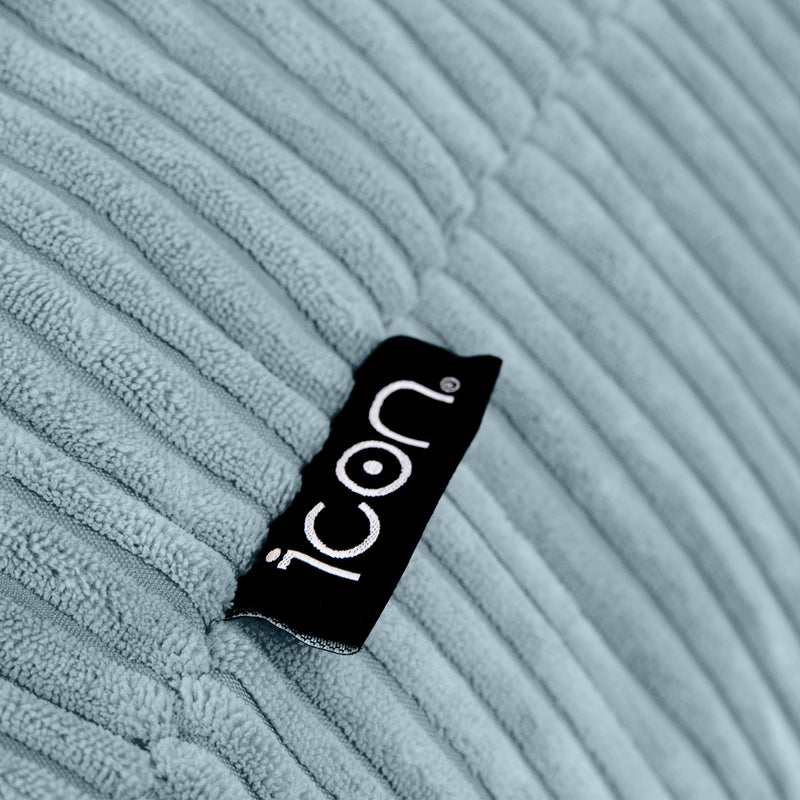 Kinder Sitzsack Dalton Cord mit hoher Rückenlehne - Hellblau