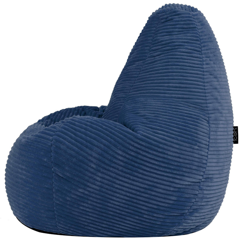 Dalton Sessel-Sitzsack für Kinder, Cord, Denimblau   