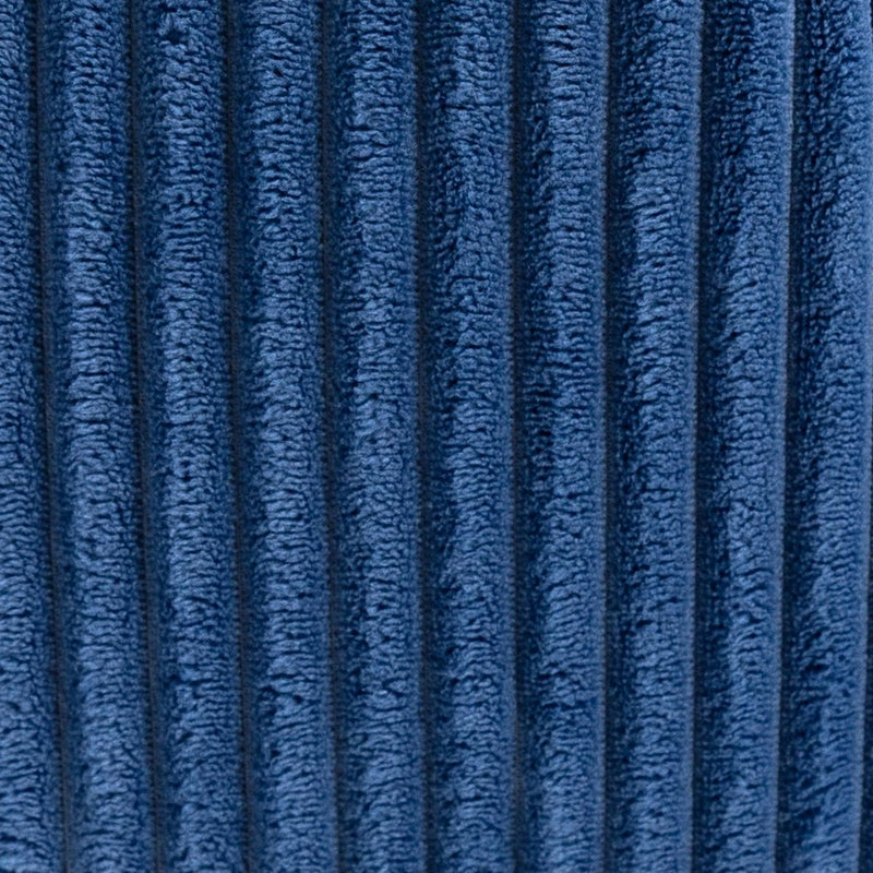 Amara Qadratischer Fußhocker, Cord, Denimblau