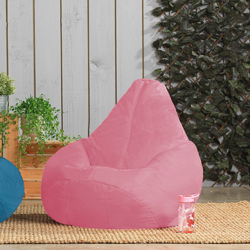 Kids Dalton Indoor-Outdoor Hochlehn-Sitzsack – Hellrosa