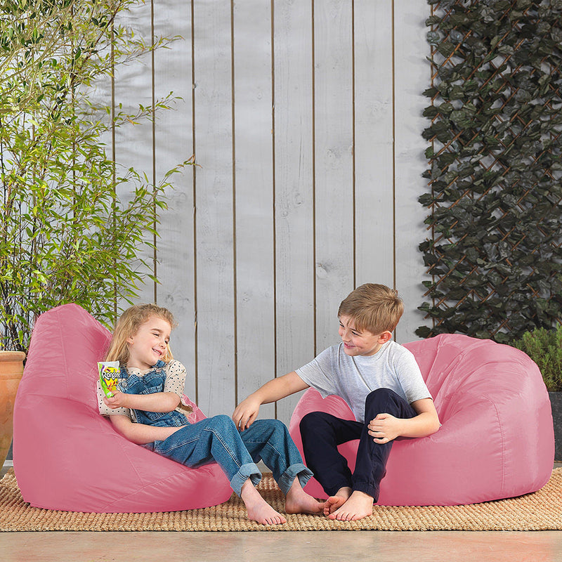 Kids Dalton Indoor-Outdoor Hochlehn-Sitzsack – Hellrosa