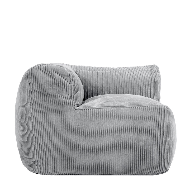 Zen Modulares Eckelement, Jumbo Cord, Grau
