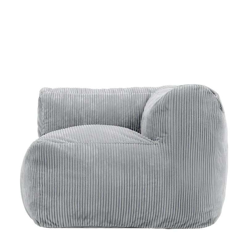 Zen Modulares Eckelement, Jumbo Cord, Grau