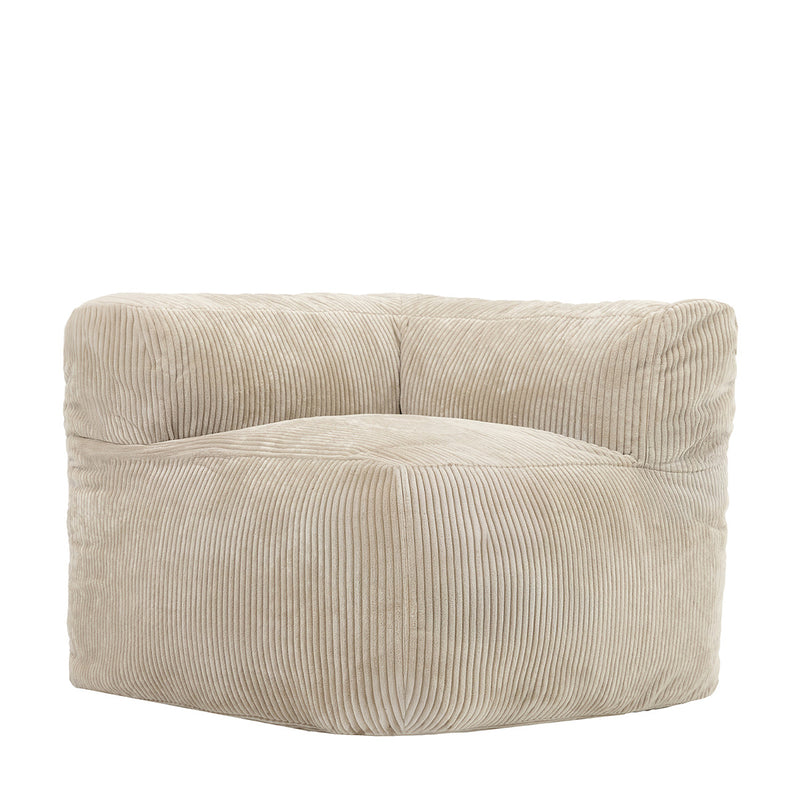 Zen Modulares Eckelement, Jumbo Cord, Natur