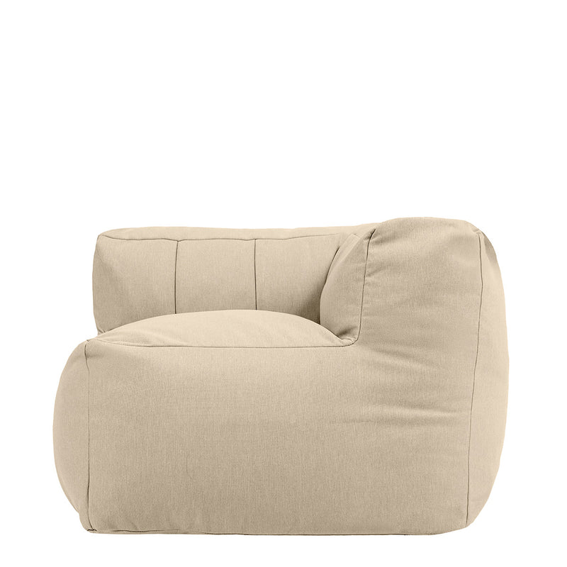 Zen Modulares Eckelement, Olefin, Steingrau 