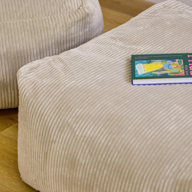 Zen Modularer Fußhocker, Jumbo Cord, Natur
