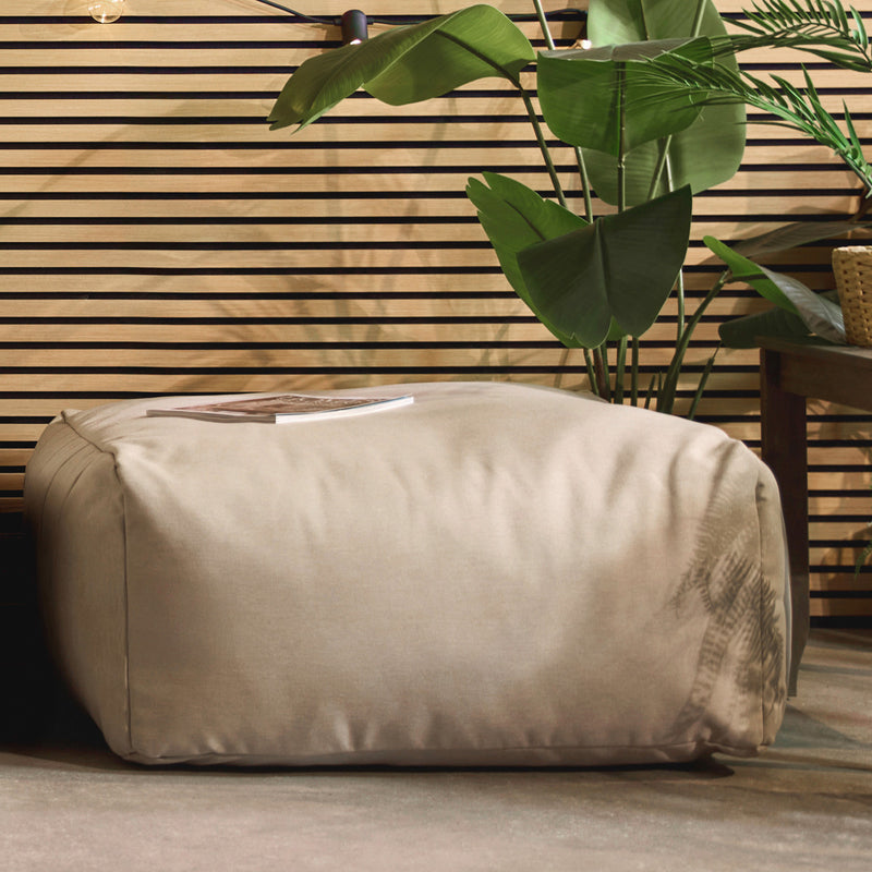 Zen Modularer Fußhocker, Olefin, Steingrau
