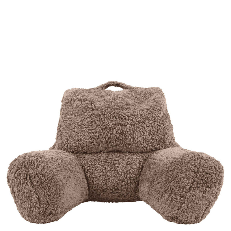 Stützkissen, Teddy Fleece, Mokka-Braun 