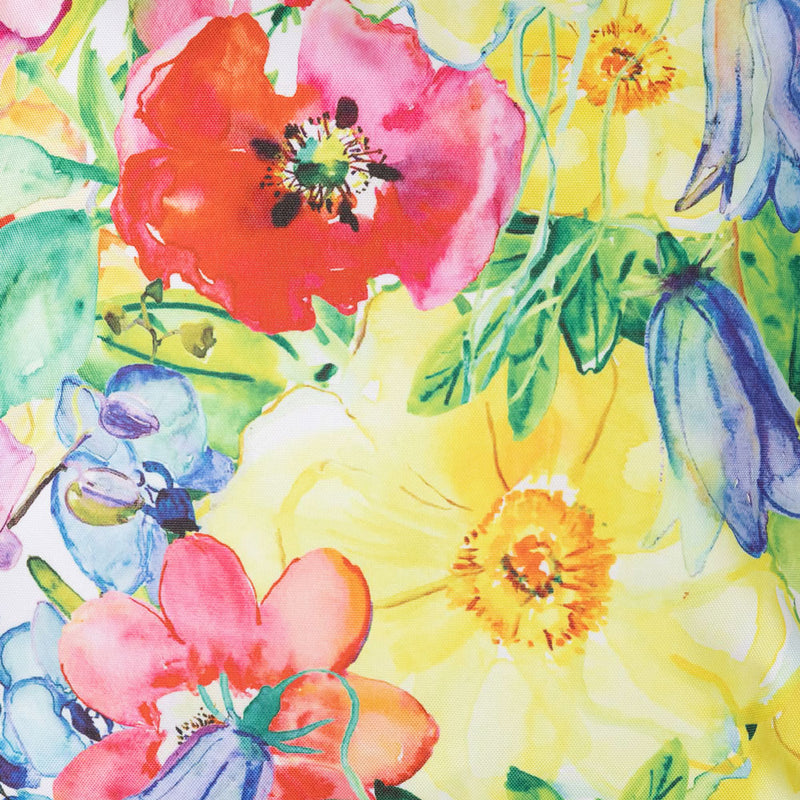Outdoor-Kissen mit Blumenmuster, Lindgrün