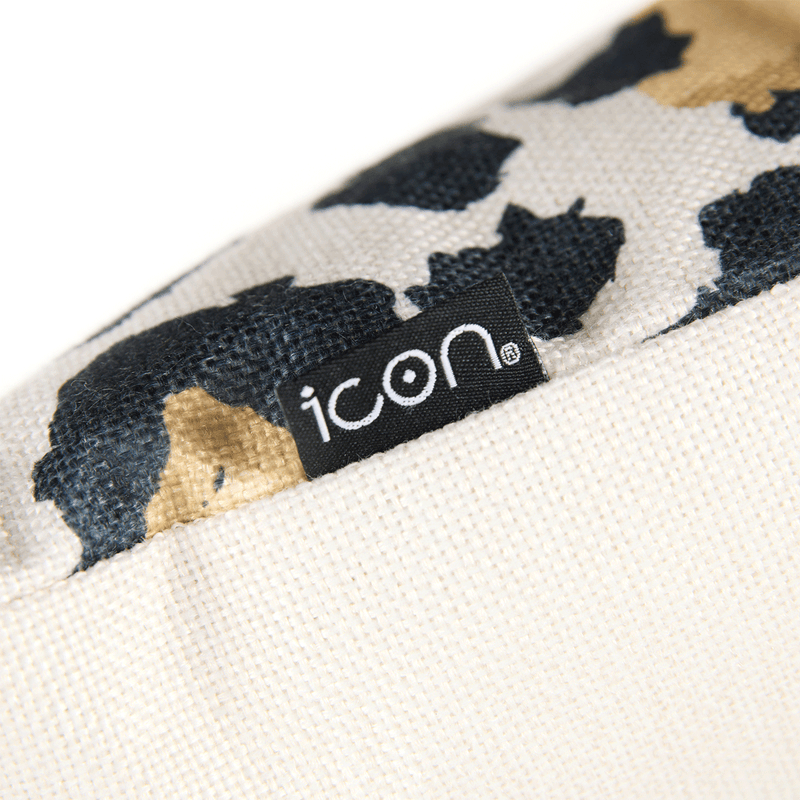 Icon-Kissen mit Leopardenmuster für den Innen- und Außenbereich, mehrfarbig
