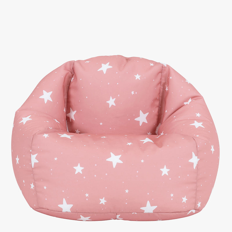 Sitzsack für Kinder mit Sternenhimmel-Aufdruck, Rosa