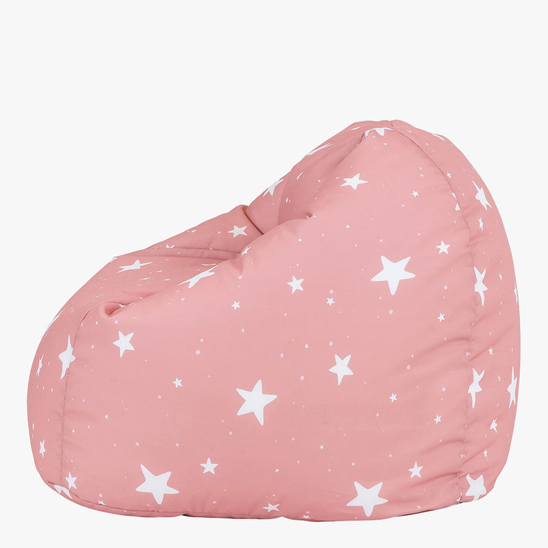 Sitzsack für Kinder mit Sternenhimmel-Aufdruck, Rosa