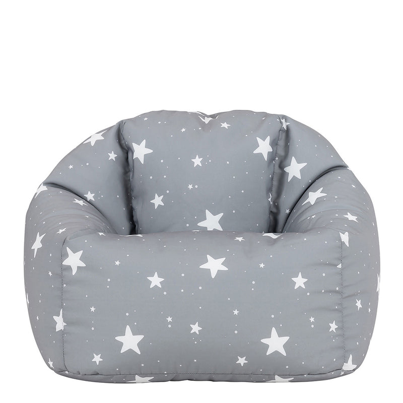 Sitzsack für Kinder mit Sternenhimmel-Aufdruck, Grau