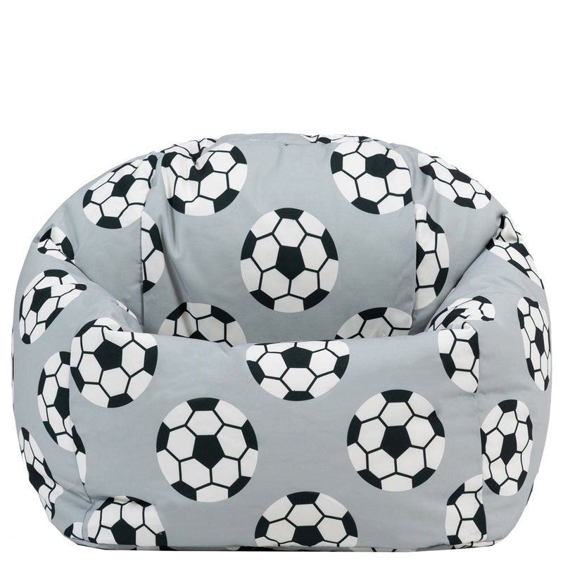  Klassischer Sitzsack für Kinder, Fußballmotiv, Mehrfarbig 