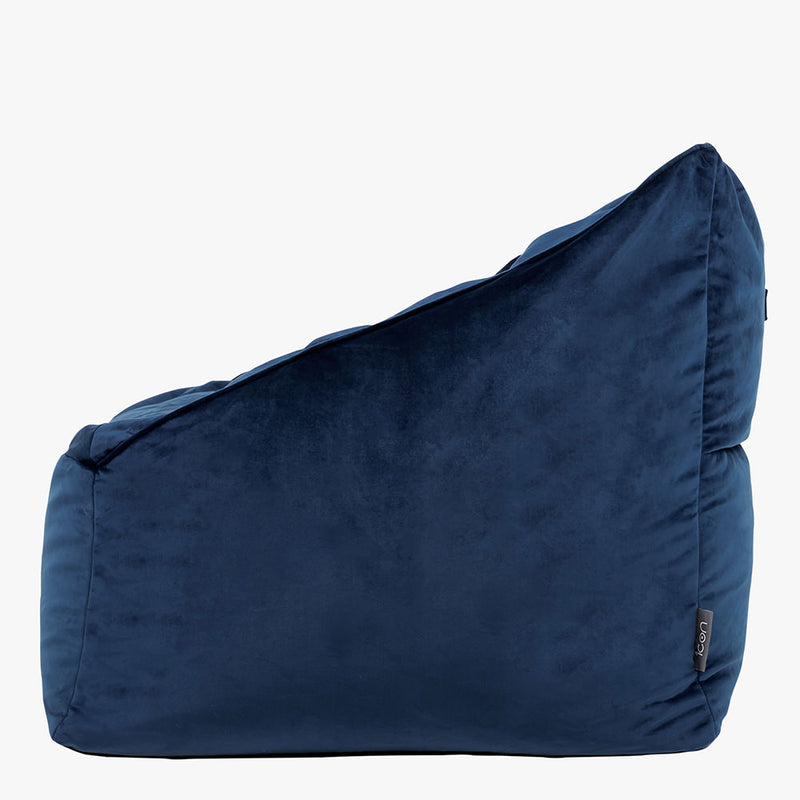 Natalia Samt-Sitzsack – Marineblau
