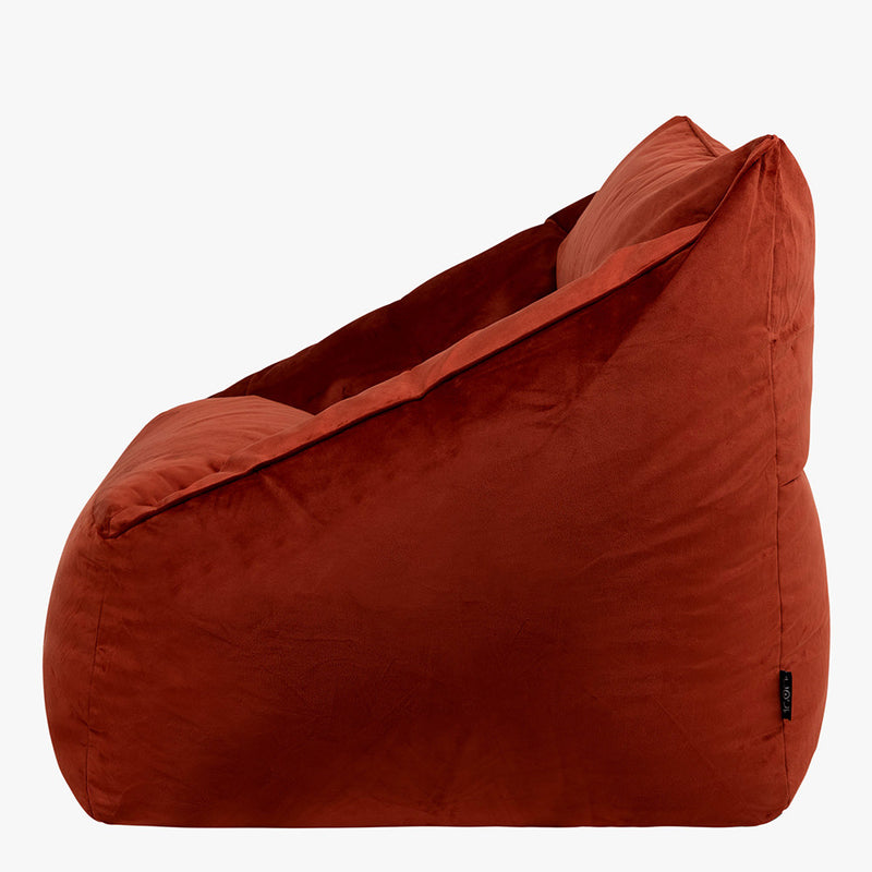 Natalia Samt-Sitzsack – Terrakotta