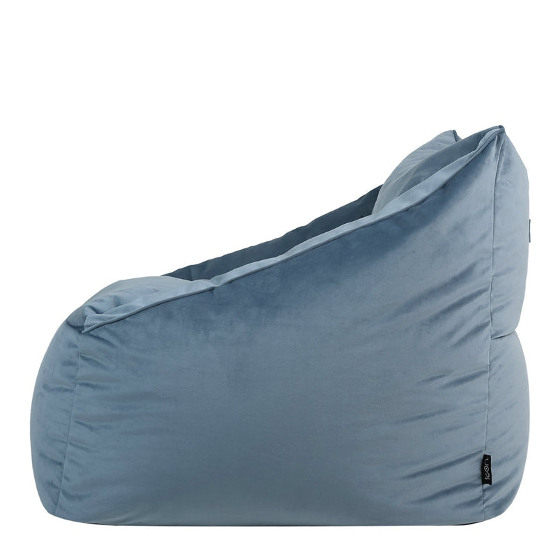Natalia Sessel-Sitzsack mit Samtbezug, Hellblau