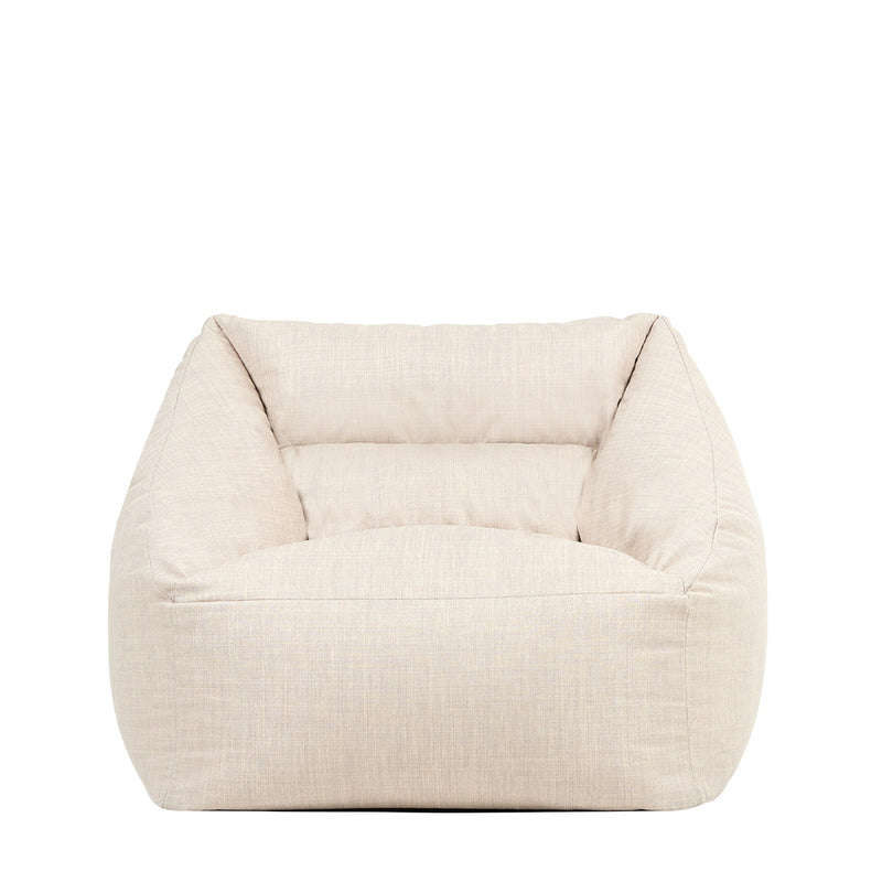 Natalia Gewebter Outdoor-Sessel-Sitzsack, Naturfarben