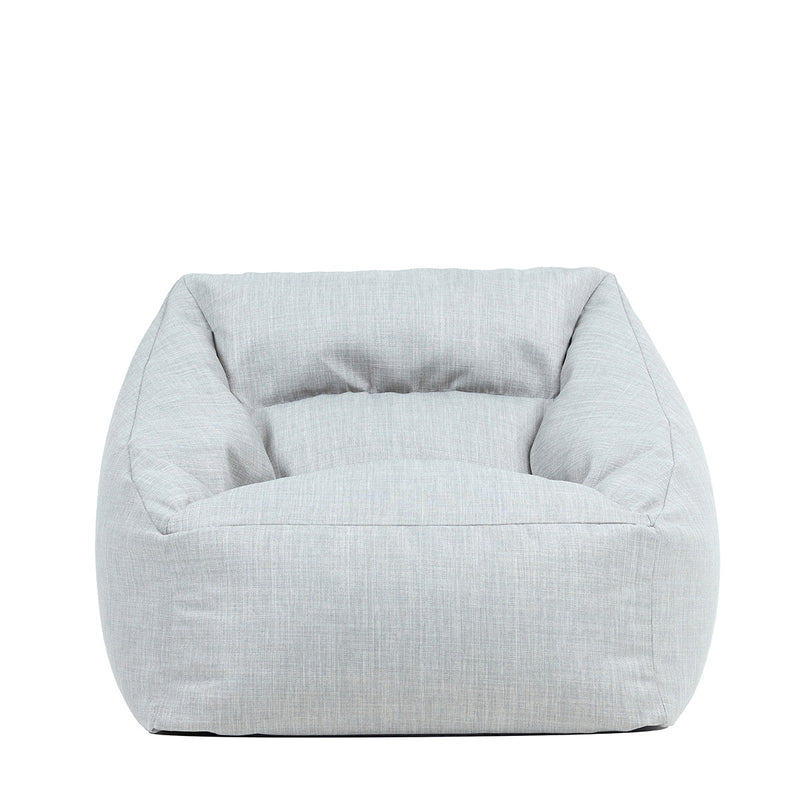 Natalia Gewebter Outdoor-Sessel-Sitzsack, Grau
