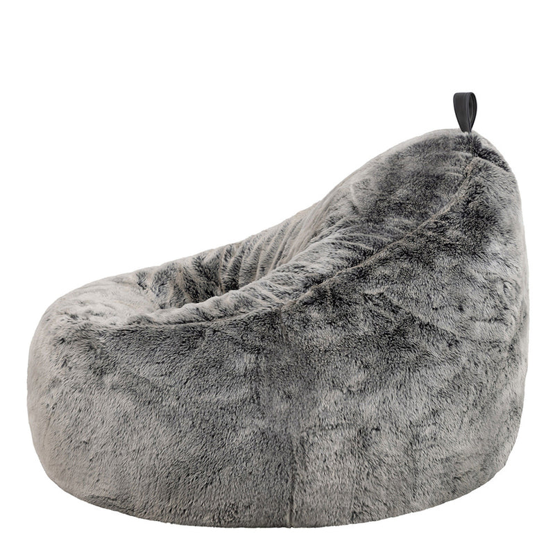 Arctic Wolf Kunstfell-Lounger, Grau