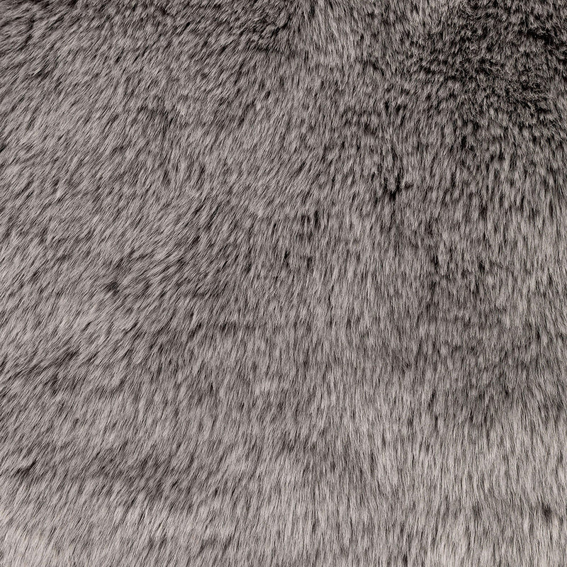 Arctic Wolf klassischer Kunstfell-Sitzsack, Grau