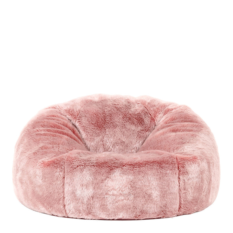 Hacienda klassischer Kunstfell-Sitzsack, Rosa