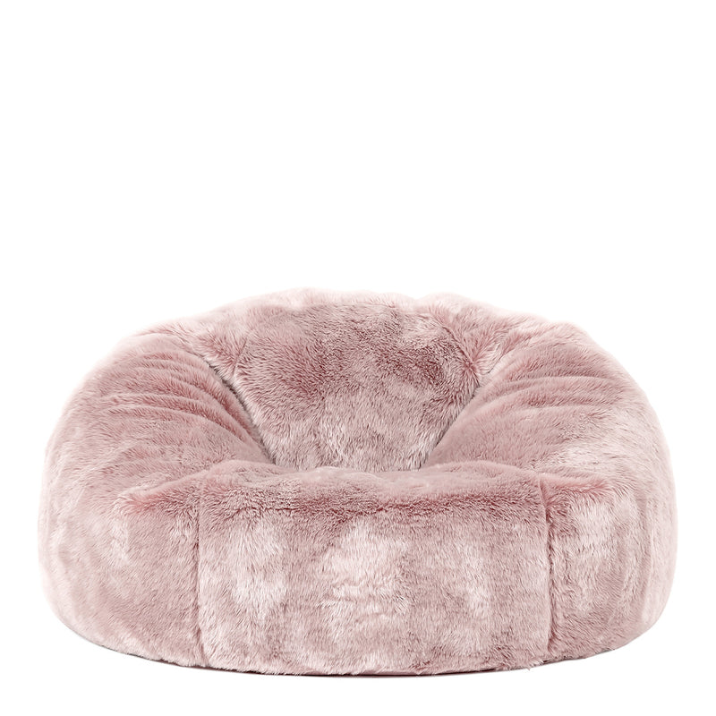 Hacienda klassischer Kunstfell-Sitzsack, Rosa