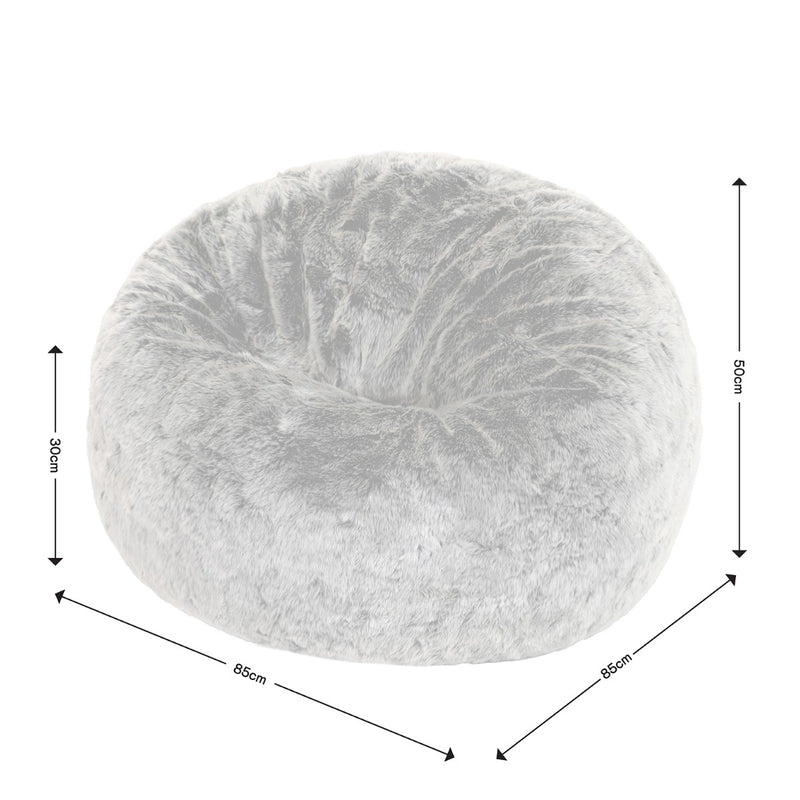 Sitzsack aus Kunstfell – Nerz