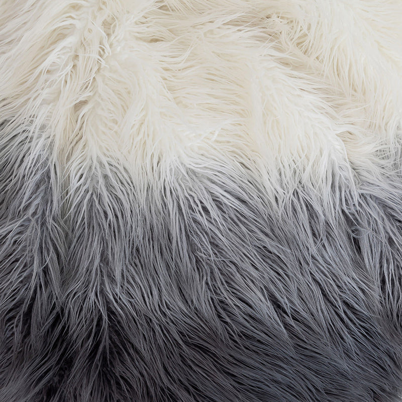 Sitzsack aus Kunstfell – Grau