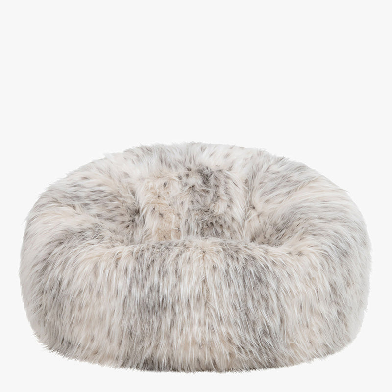 Sitzsack aus Kunstfell – Natur