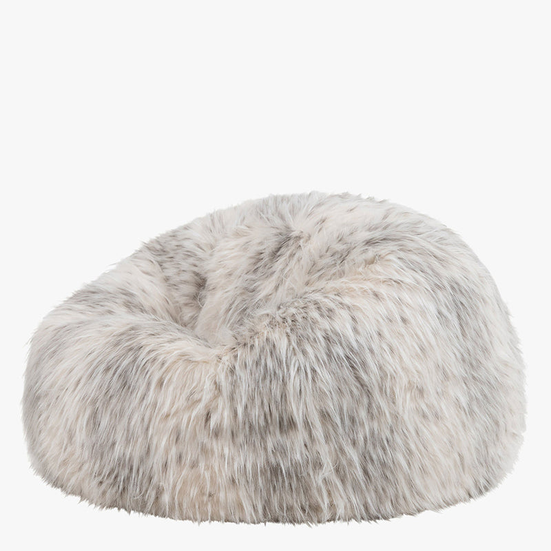 Sitzsack aus Kunstfell – Natur