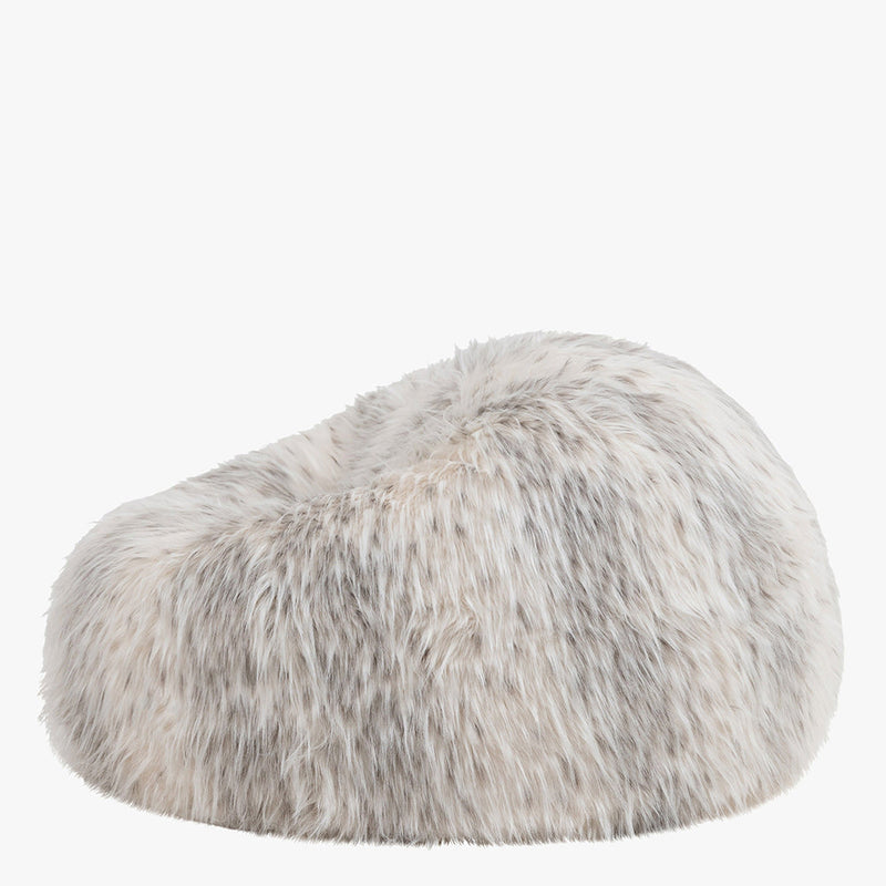 Sitzsack aus Kunstfell – Natur