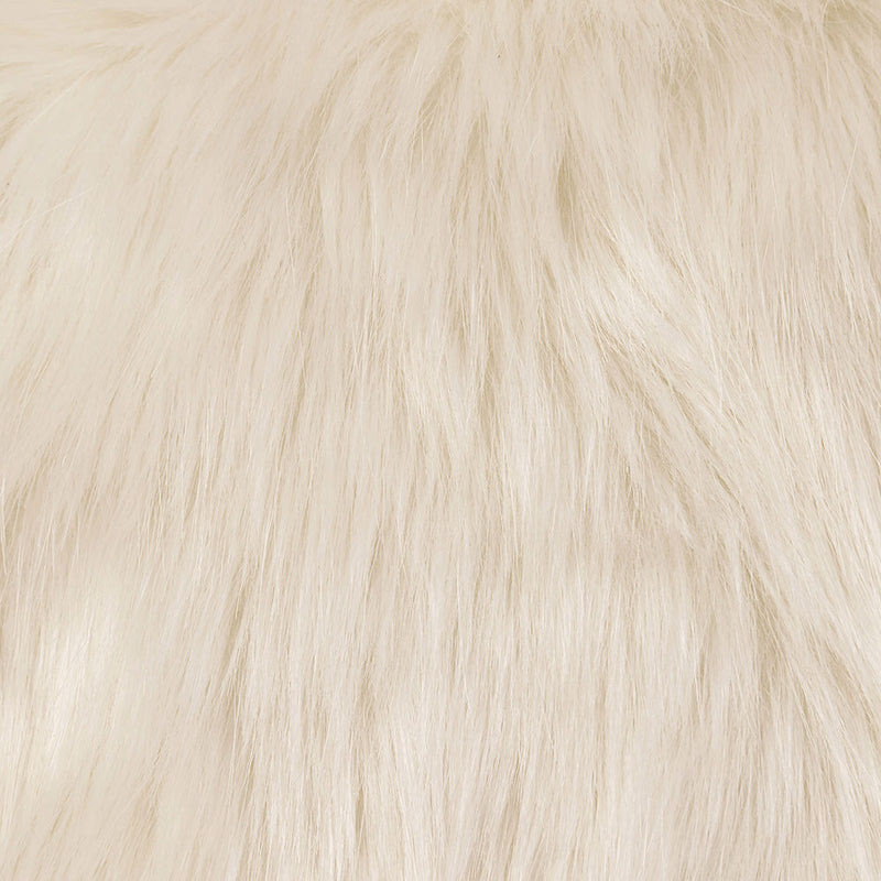 Layla Spikey Kunstfell-Sitzsack - Beige
